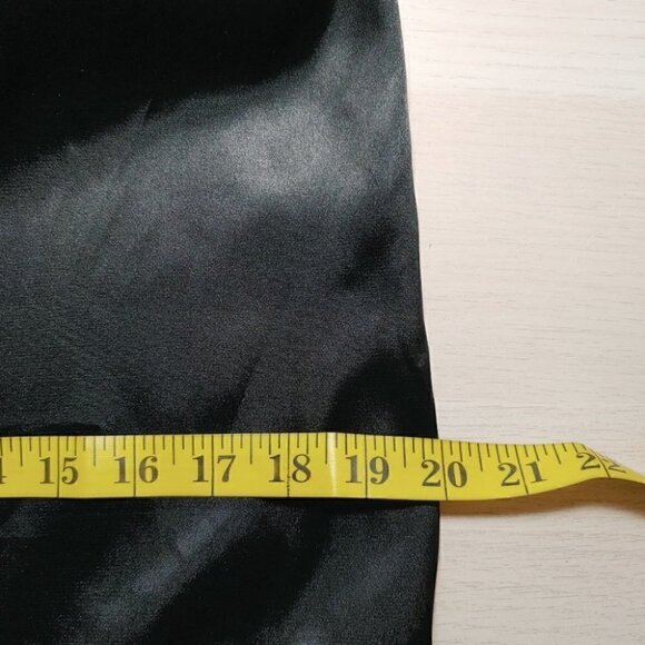 BEDO Black satin beaded backless shift dress - Picture 10 of 16